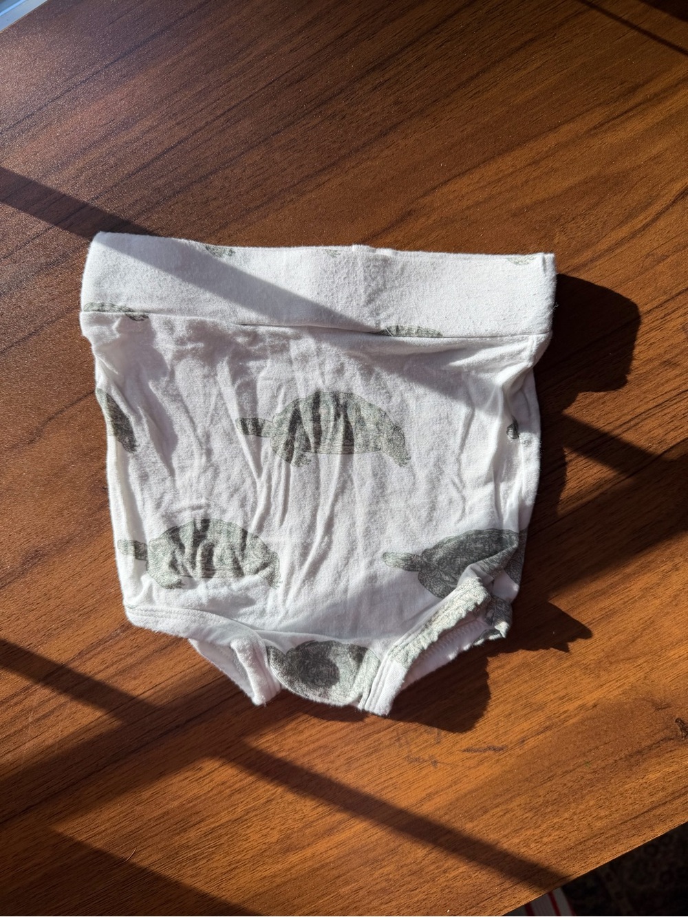 Kids White bloomers with Green Turtle Print